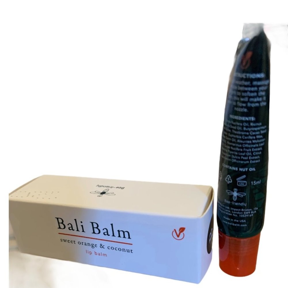 NEW Bali Balm VeganLip Balm Sweet Orange & Coconut